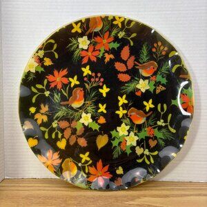 Vintage "FAB" Floral Ruffle Tray, 13" Hardy-Glenwood Products